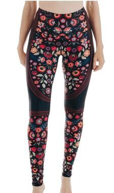 Yoga Democracy YD Folklore Eco Printed Yoga Leggings S